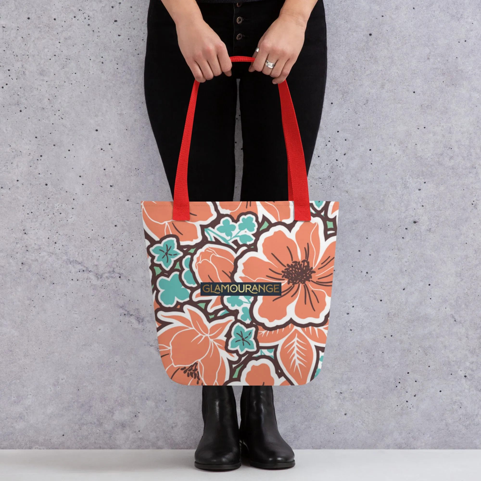 Tote Bag Women Designer (Flower Pattern 007)