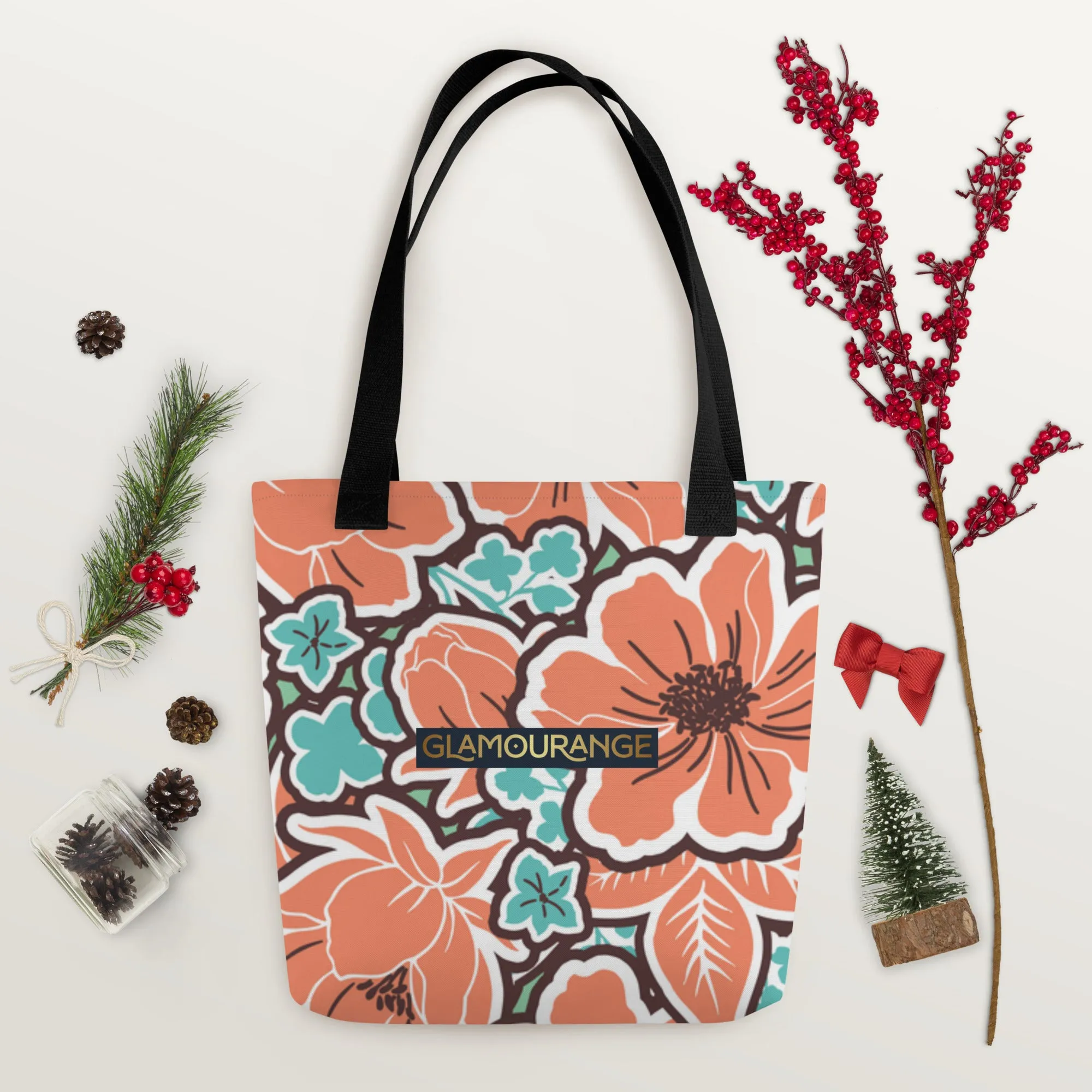 Tote Bag Women Designer (Flower Pattern 007)