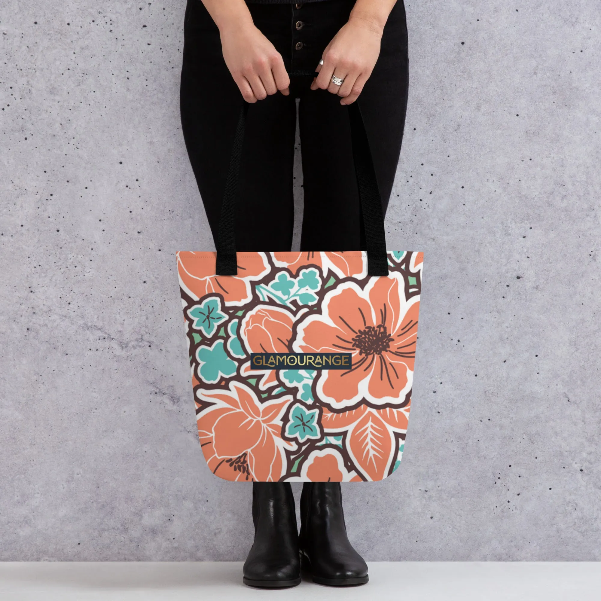 Tote Bag Women Designer (Flower Pattern 007)