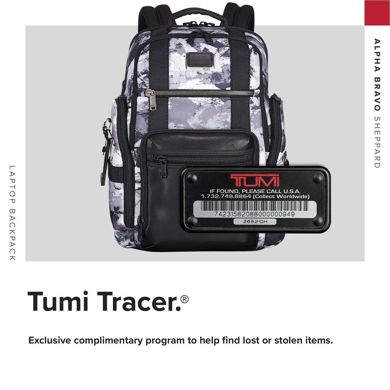 TUMI - Alpha Bravo Sheppard Deluxe Brief Pack Laptop Backpack - 15 Inch Computer Bag for Men and Women - Arctic Restoration