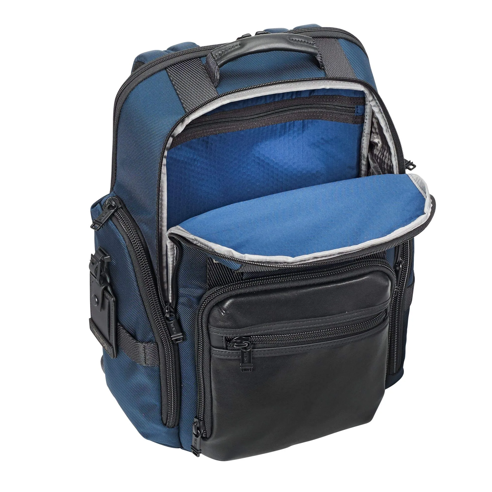 TUMI - Alpha Bravo Sheppard Deluxe Brief Pack Laptop Backpack - 15 Inch Computer Bag for Men and Women - Navy