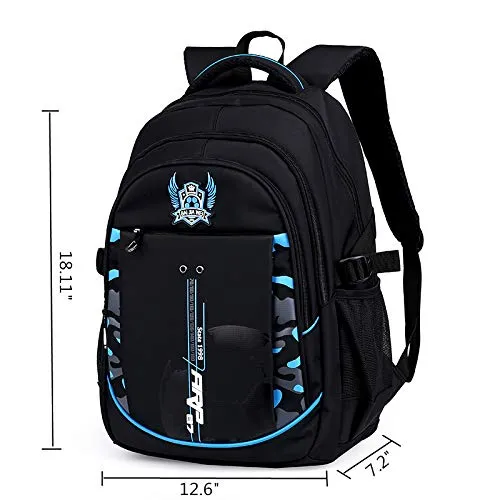 Waterproof School Backpack For Boys Men Kids Elementary School Bags Bookbag