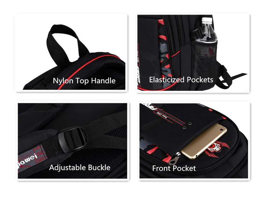 Waterproof School Backpack For Boys Men Kids Elementary School Bags Bookbag