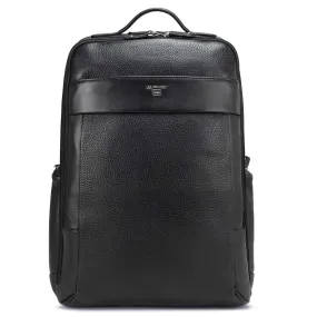 Wax Leather Backpack - Black