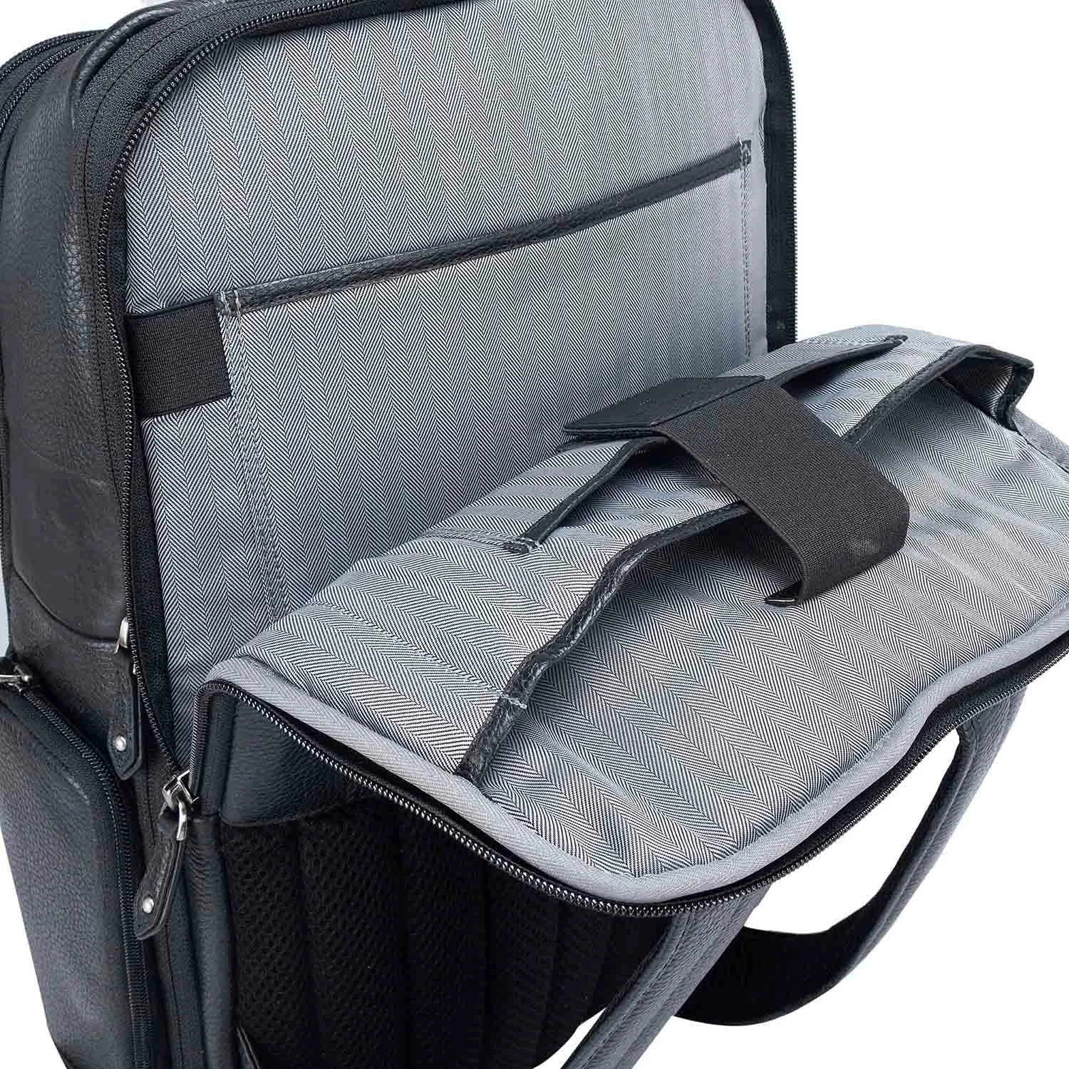 Wax Leather Backpack - Black
