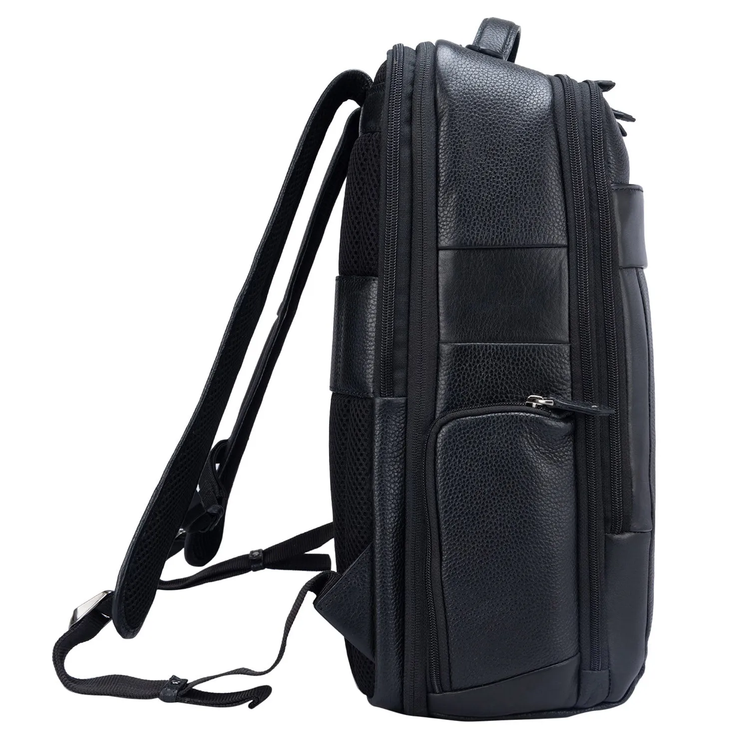 Wax Leather Backpack - Black