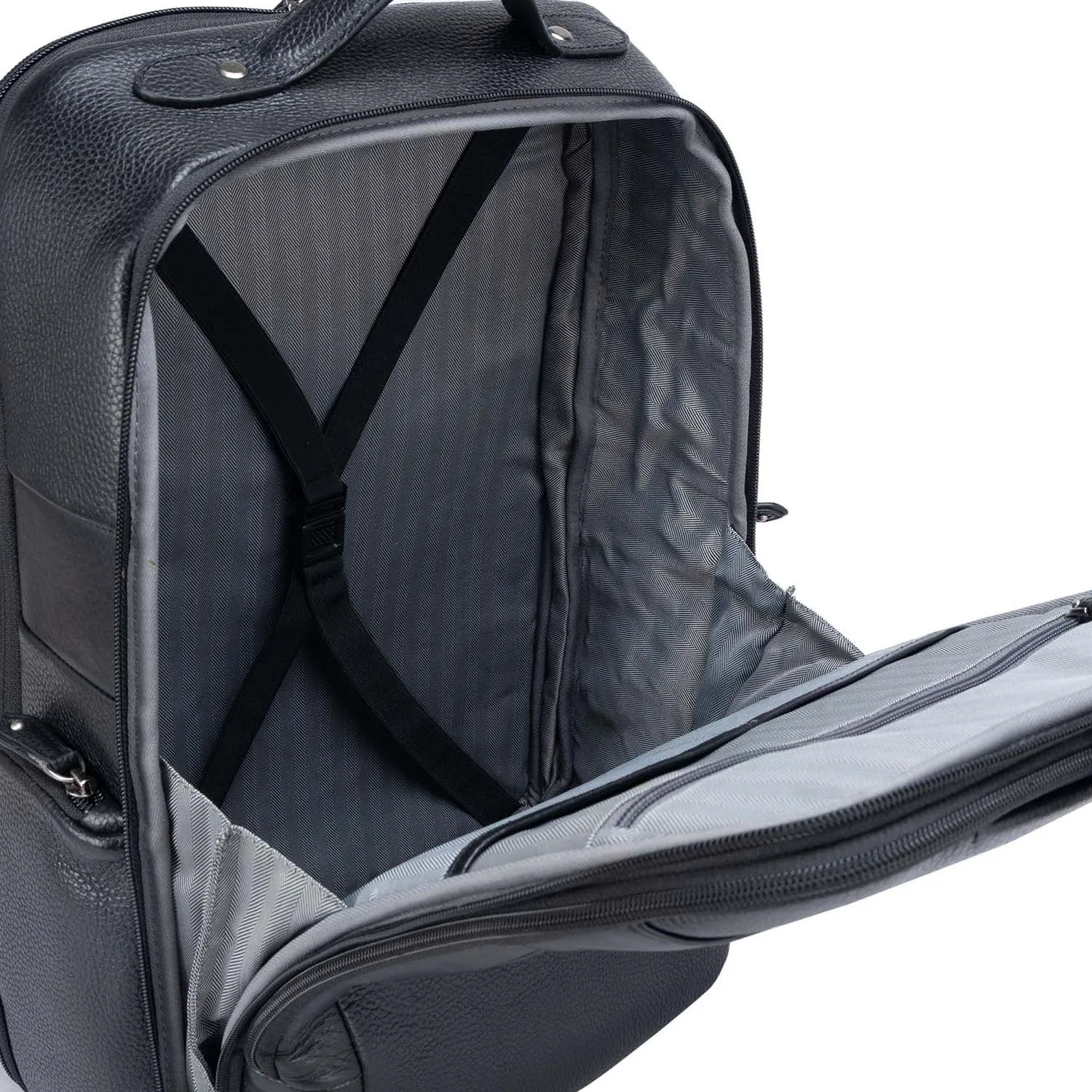 Wax Leather Backpack - Black