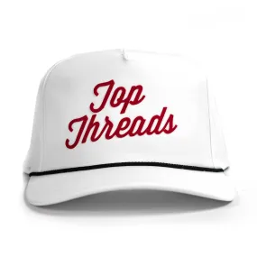 Wedge 5 Panel Cap - White