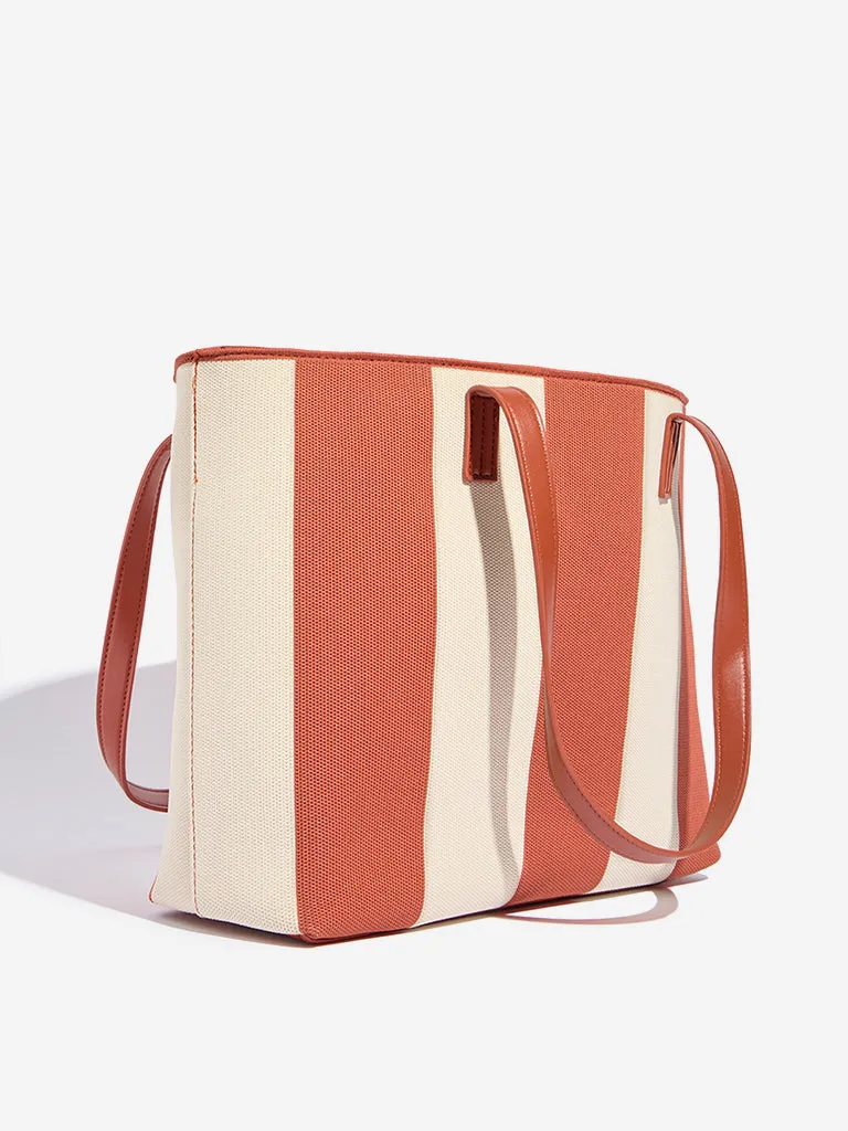 Westside Rust Textured Tote Bag