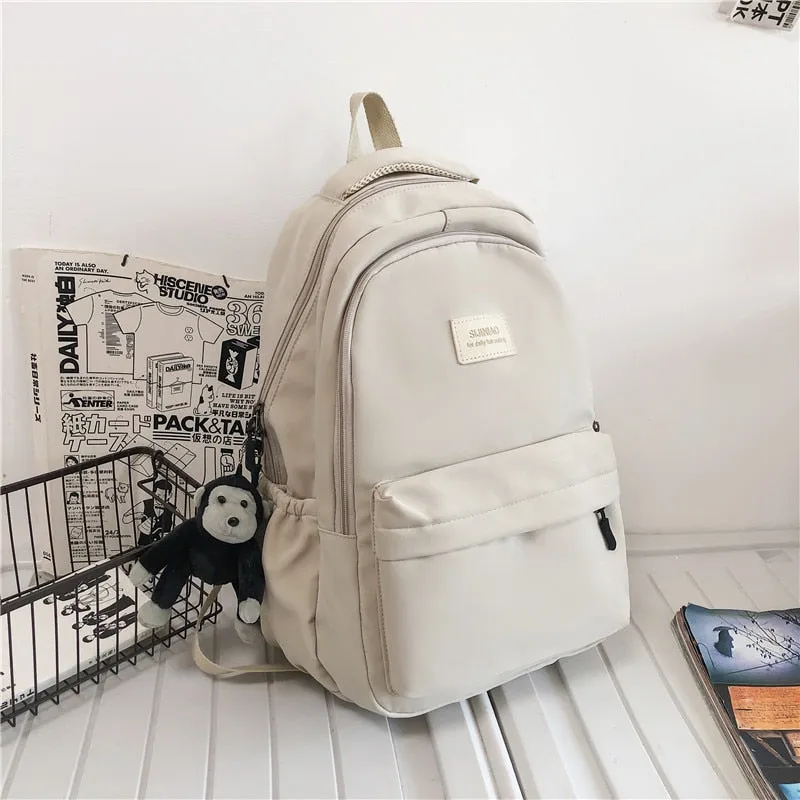 Women's Solid Color Backpack