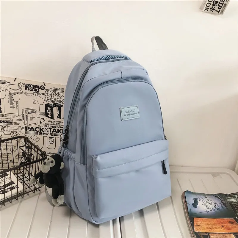 Women's Solid Color Backpack
