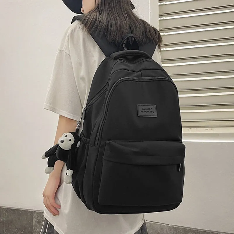 Women's Solid Color Backpack