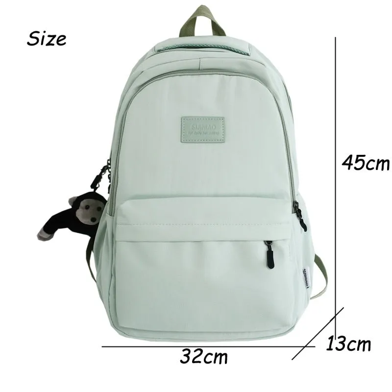 Women's Solid Color Backpack