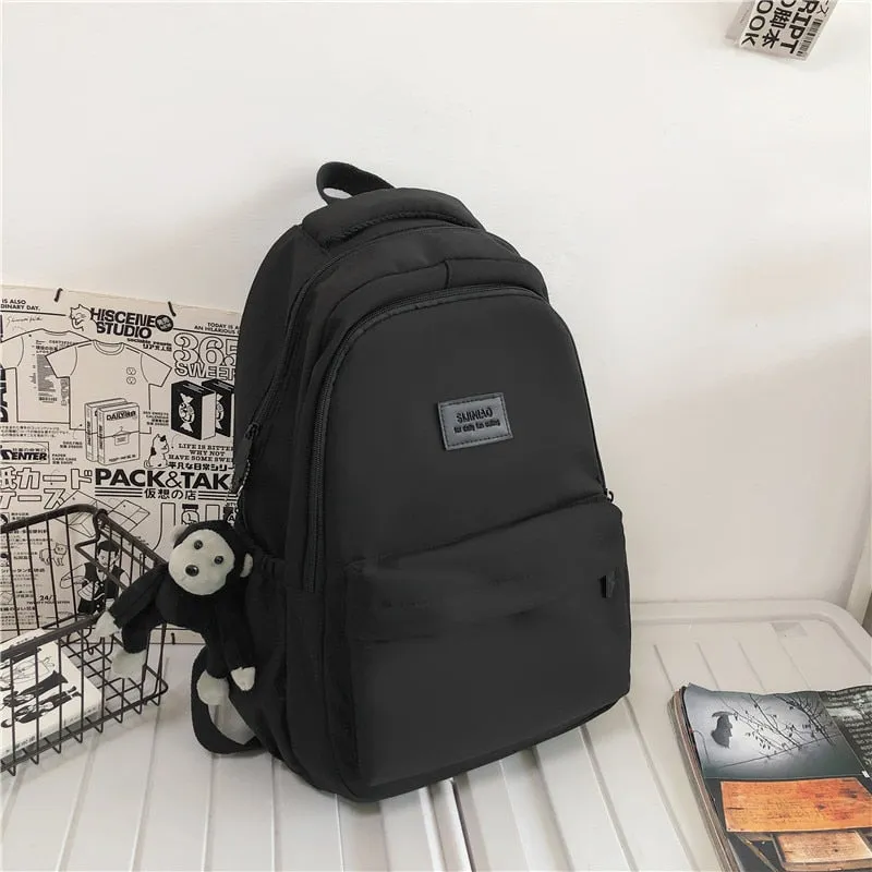 Women's Solid Color Backpack