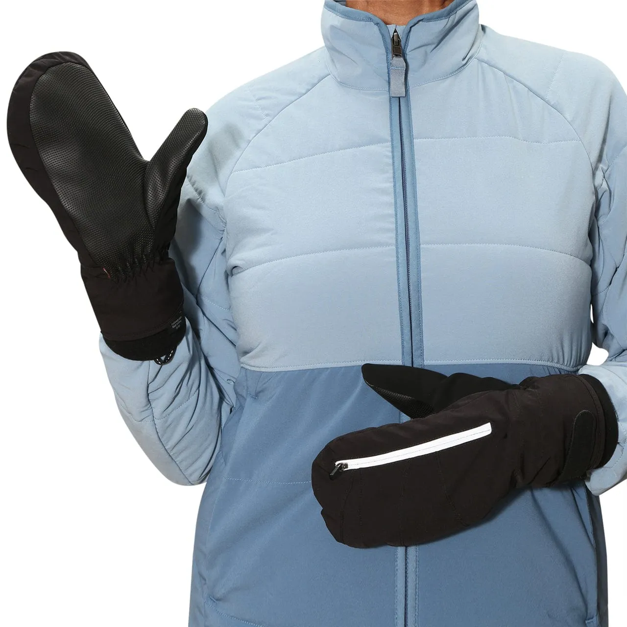 Zip Mitts - Winter Mittens (Women's Sizing)